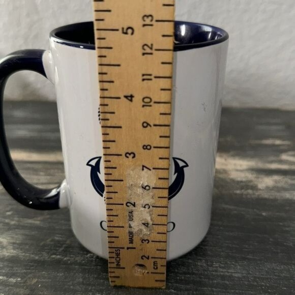 Nautical Calypso Anchor & Compass Mug By Zazzle Navy & White 11 Oz Coffee Cup - Picture 5 of 6
